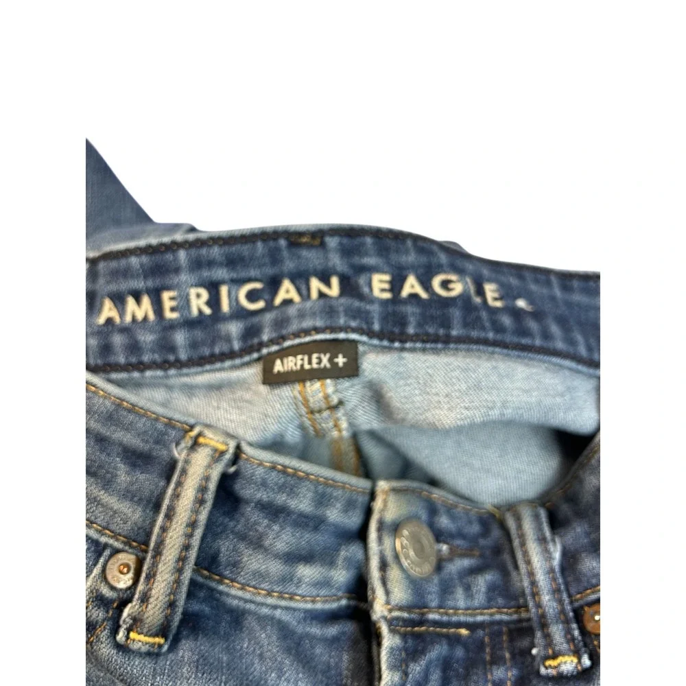 American Eagle Original Straight Airflex Jeans Blue Denim Mens 28x28‎